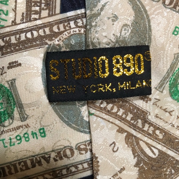 Vintage Studio 890 Money Tie - Picture 2 of 2